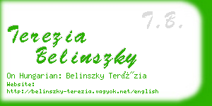 terezia belinszky business card